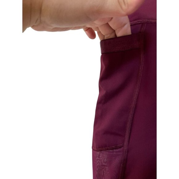 Victoria Sport Stretch Mesh Panel Knockout Leggings Size Medium - Picture 4 of 7